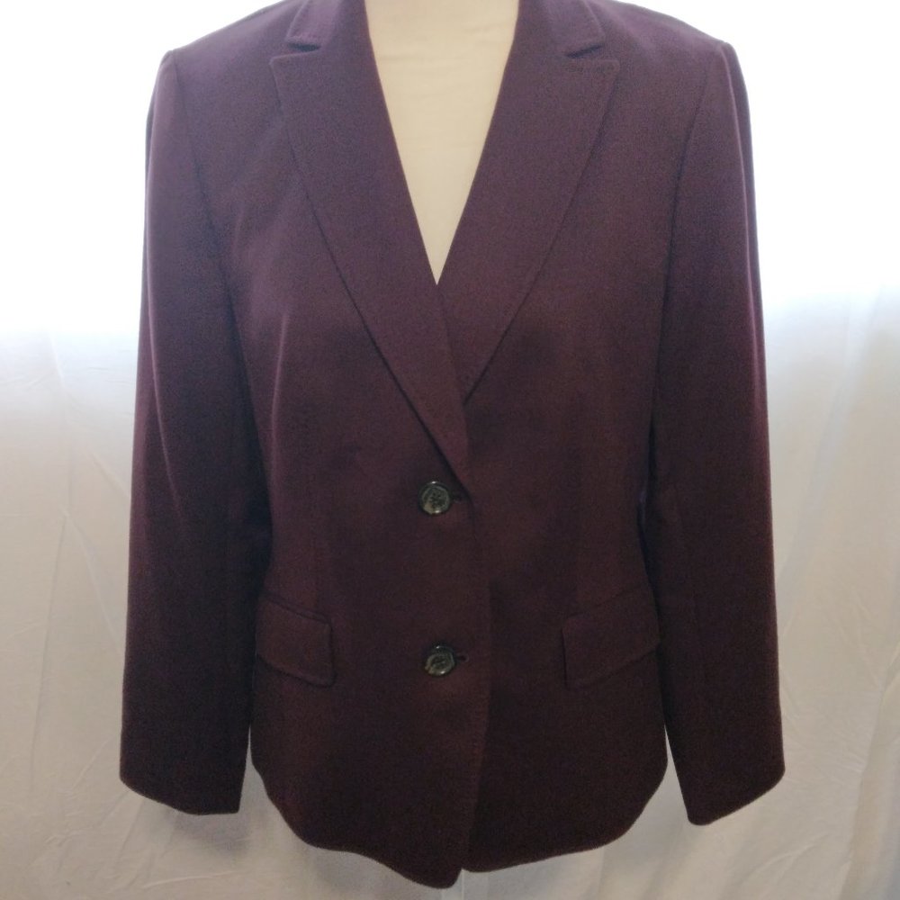 talbots burgundy blazer